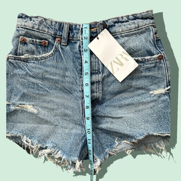 NWT Zara Women’s High-Rise Split Shorts Size 2 - Picture 9 of 11